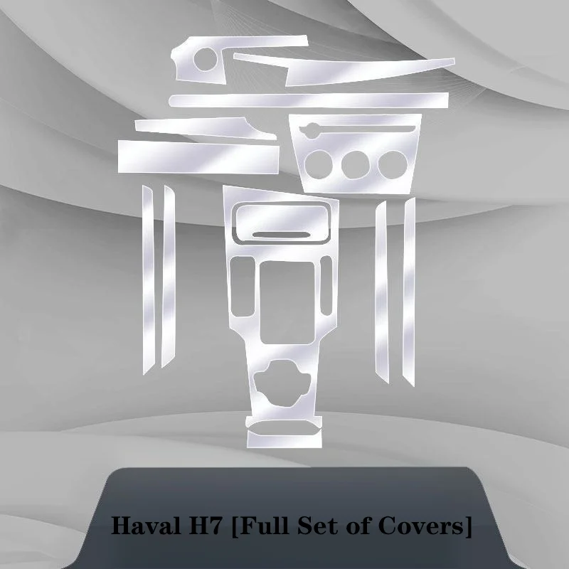 For Haval H7 Complete Film Kit for Automotive Interior Modification: Film, Transparent Protection Film for the Center Console.