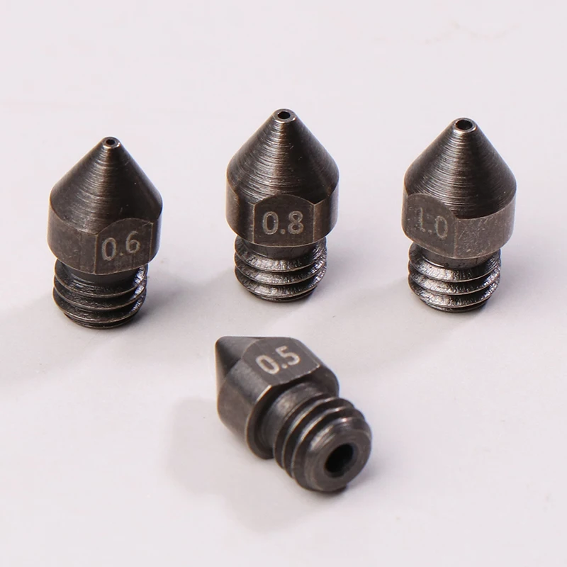 3D Printer Accessories CR-6SE Nozzle MK8 Upgraded Version S1 Chrome Zirconium Copper Brass Tool