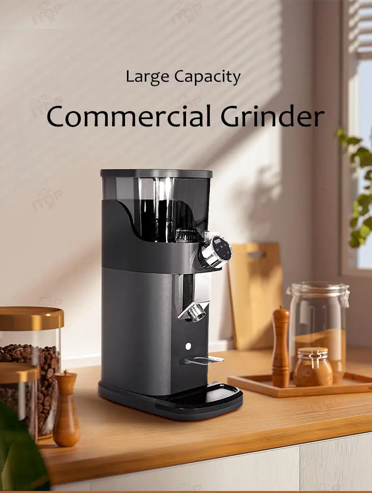 

Stainless Steel Coffee Grinder Electric Professional Commercial Machine