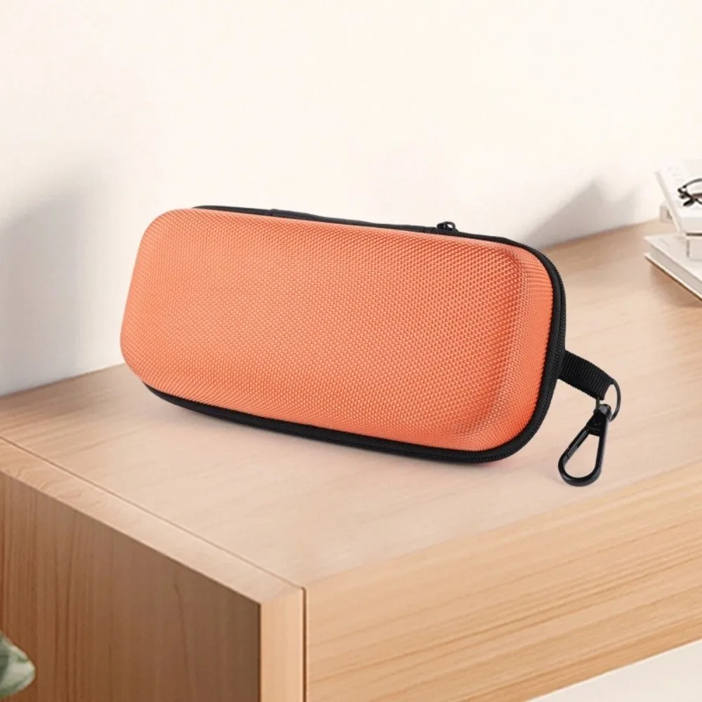 Hard Shell Glasses Storage Box Shockproof Double Compartment Eyeglasses Case Zipper Protective Lining Car Glasses Holder