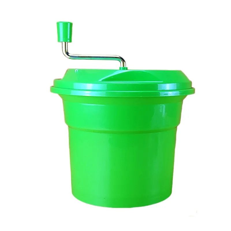 

Manual Salad Spinner for Commercial Use - Large Capacity Vegetable Dryer with Strainer & Non-Slip Base