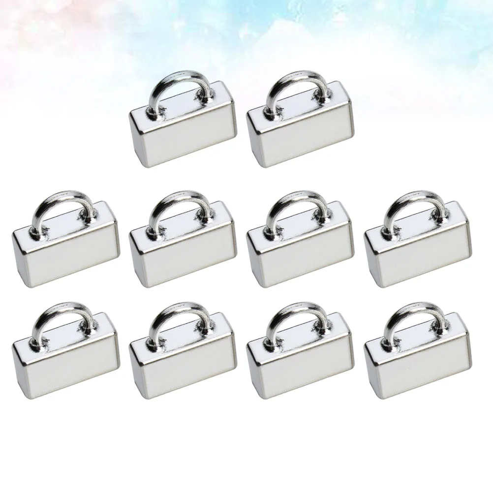 

20pcs Cord Buckle Alloy Diy Fastener For Choker Necklace Bracelet Craft Bookmark Rope Connector Jewelry Accessory