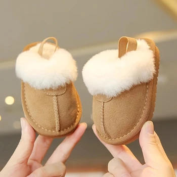 Pantoufles d'automne et d'hiver en coton pour bébés hommes e...