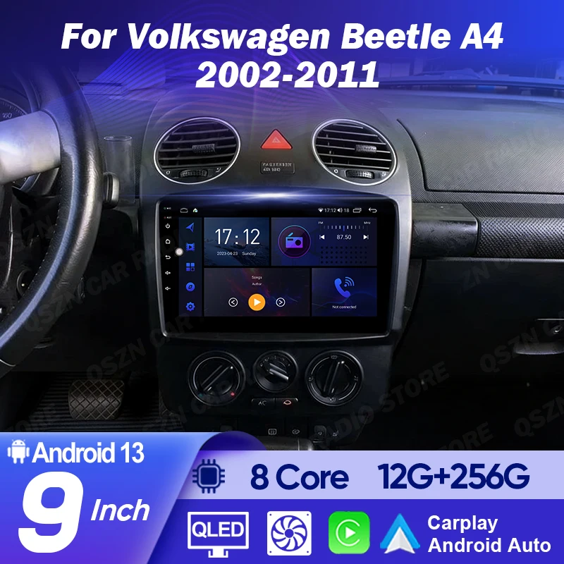 QSZN Touch Screen Android Car Radio For Volkswagen Beetle A4 2002-2011 Auto Radio Carplay GPS Navigation Multimedia Stereo DVD