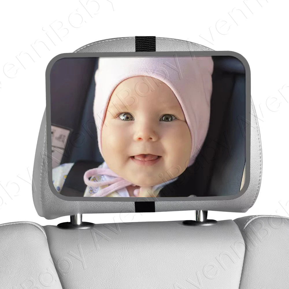 1 st onbreekbare baby-autospiegel autostoeltje achteruitkijkspiegel, eenvoudige installatie, universele pasvorm - afbeelding 1
