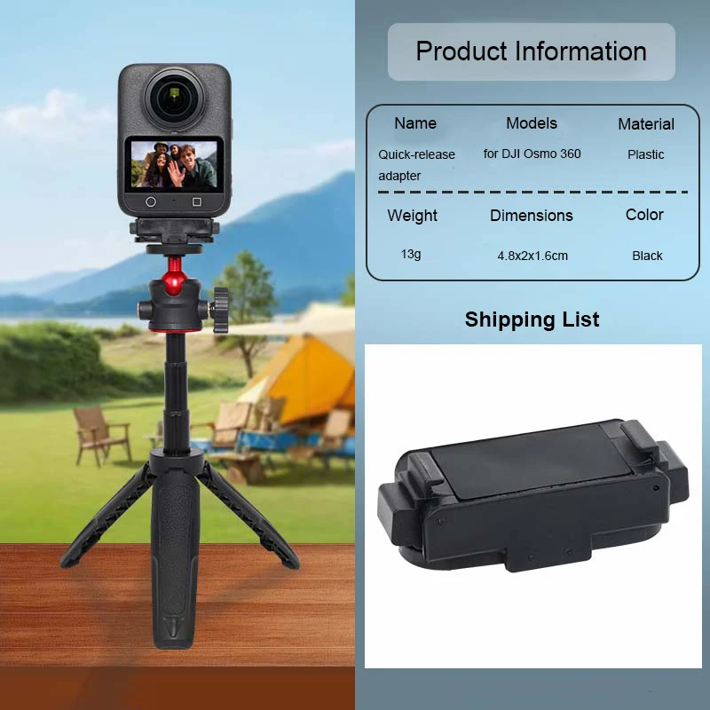 

Camera Magnetic Quick Release Adapter Mount for DJI osmo 360 Camera , Camera Stand Mount Adapter for DJI osmo 360