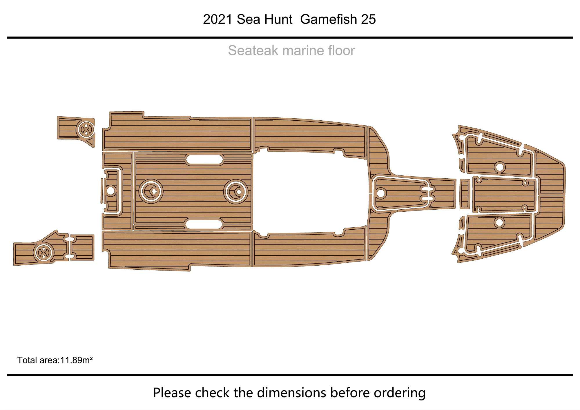 

2021 Sea Hunt Gamefish 25 Cockpit swimming platform 1/4" 6mm EVA fAUX carpet Water Ski Yacht Fishing Boat Non-slip mat floor