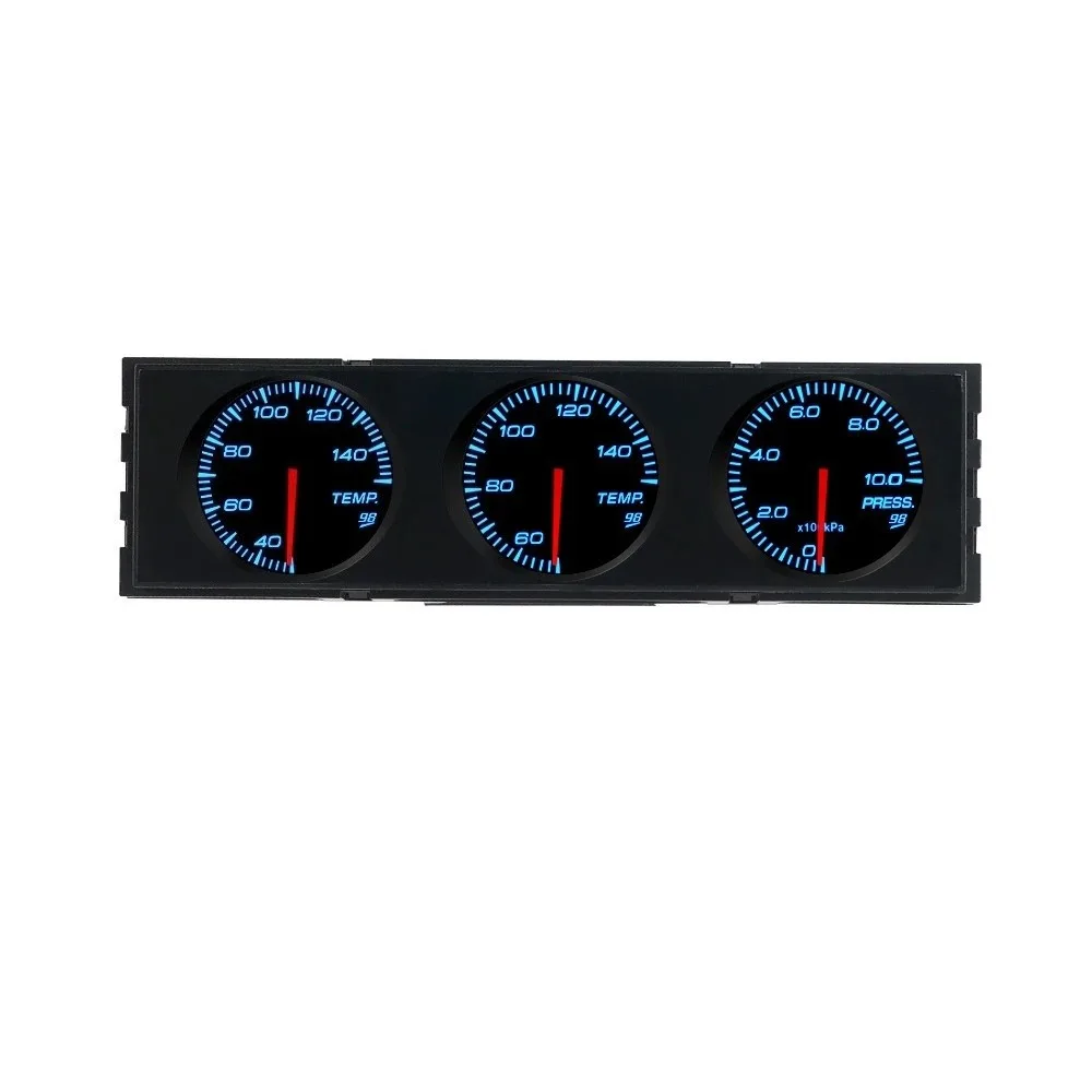 Car Head-up Display HUD Water&Oil Temp Oil Pressure 10 Background Light Colors Available Universal