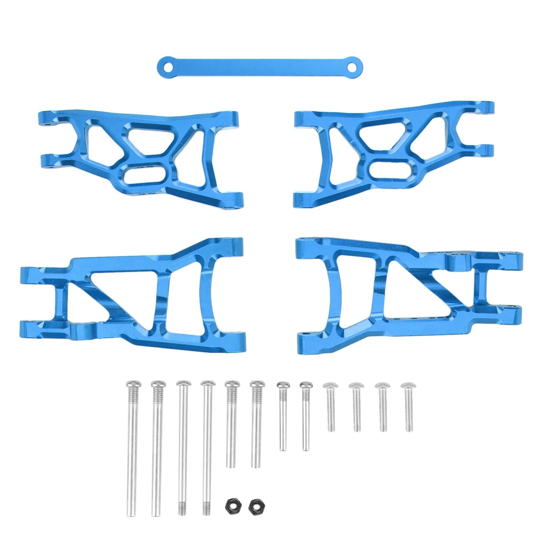 Juego de brazo de suspensión delantera y trasera de Metal para 1/10 Traxxas Slash 2WD VXL Nitro Slash F-150 Raptor RC piezas de actualización de coche