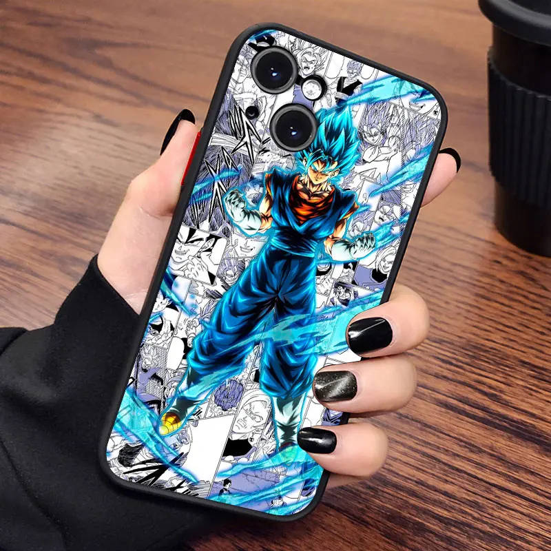 Dragons Balls Cool Boy For iPhone 15 14 13 12 11 Pro Max XS Max X XR 7 8 Plus 6S 5S Frosted Translucent Phone Case