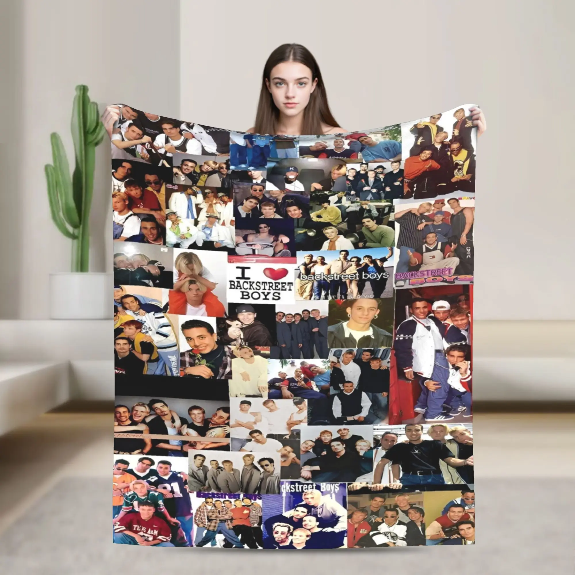 Backstreets Boys Music Blankets  Fuzzy Awesome Warm Throw Blankets for Chair Covering Sofa  Winter