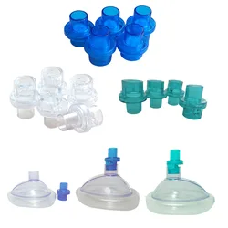 10 pcs One-way Valve Filter Diameter 22mm/17mm For CPR  Resuscitator Mask Oxygen Breath Inlet Mouthpieces First Aid Outdoor