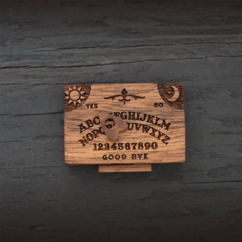 Miniature Ouija Board With Drawer Mini With Planchettes Emotional Love Drawer Wooden Miniature Spirit Board Home Decoration Gift