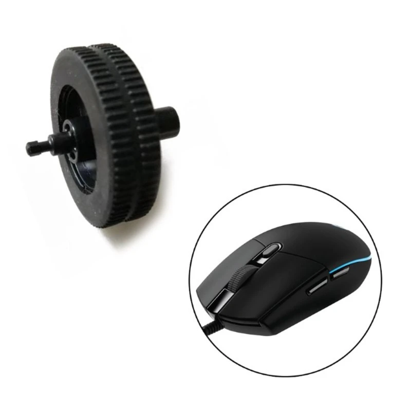 Polia da roda rolagem do mouse para jogos, substituição para reparo da roda plástico para mouse g102 g304