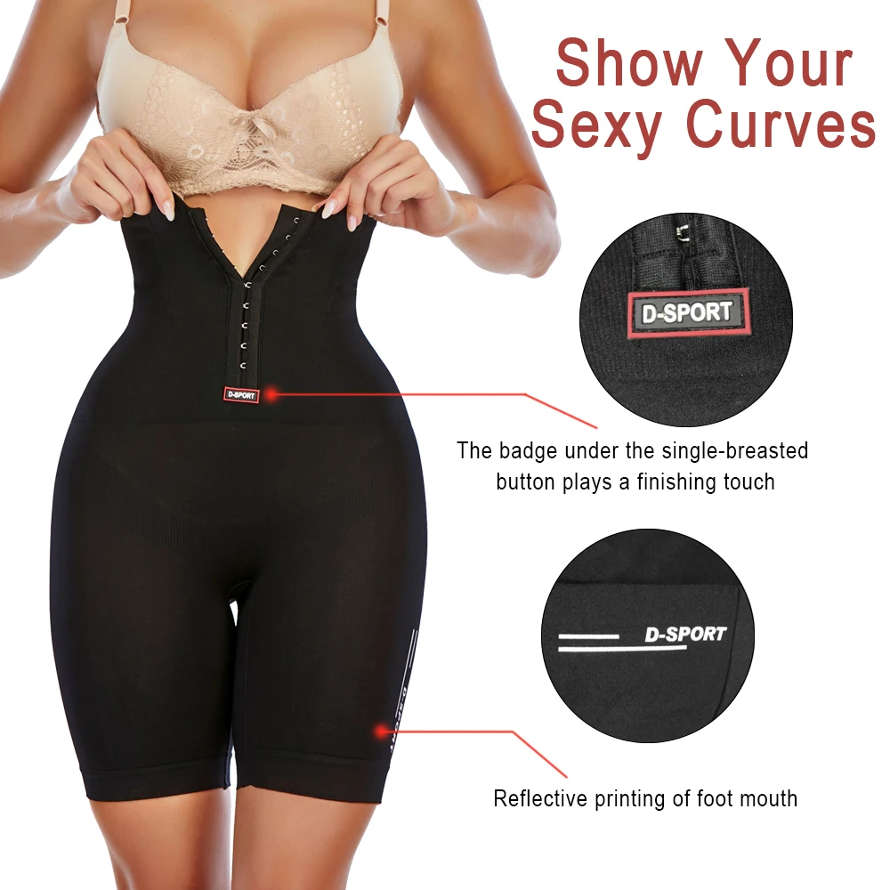 LAZAWG Tummy Control Body Shaper High Waist Shaper Shorts with Hook Flat Belly Shapewear Slimming Underwear Seamless Briefs