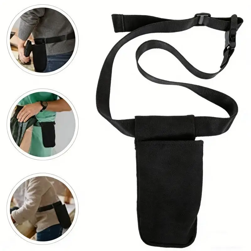 Massage Bottle Holster Washable Oxford Cloth Storage Bags Hold Massage Lotion Essence Oil Dispenser Waist Belt Holder
