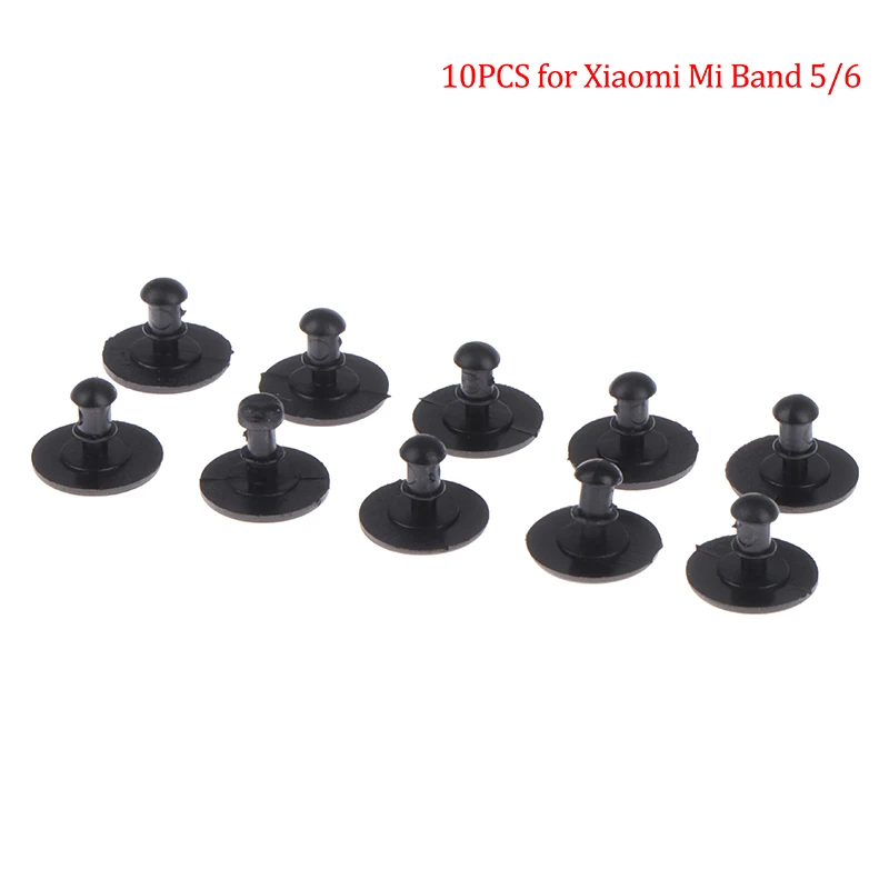 10Pcs Metal Buckle For Mi Band Strap 6 5 Button Xiaomi Bracelet 4 3 Smart Watch Accessories Replacement Spike