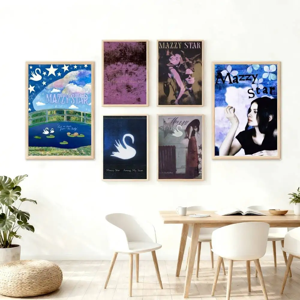 Band M-Mazzy Star lassic Cover Canvas Painting Print Poster For Living Room Wall Art Home Decor Pictures Gift