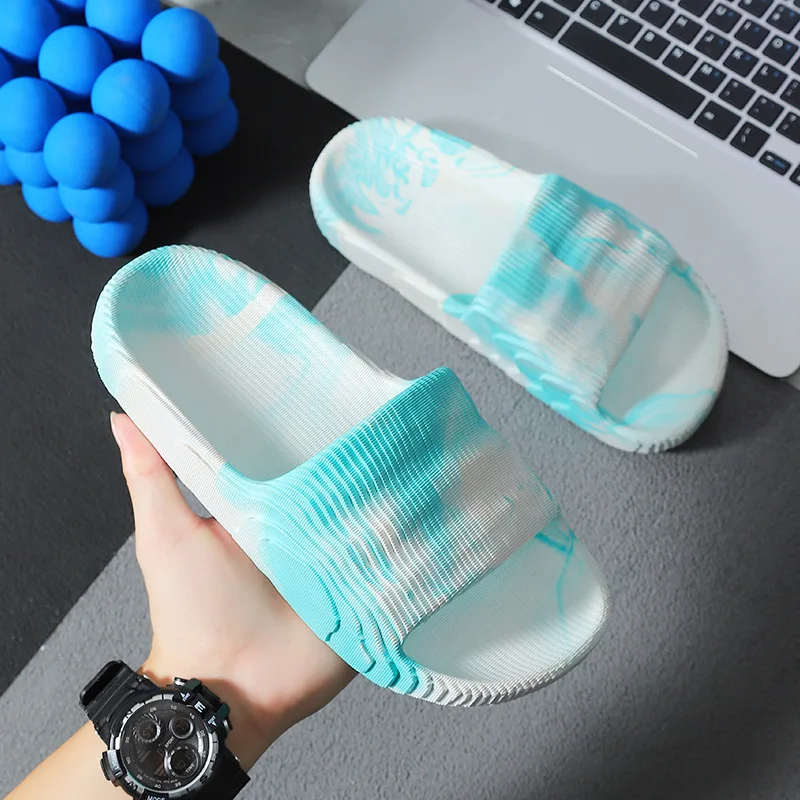 Slippers For Couple Summer Indoor Home Bathroom Anti-Slip Soft Sole Slides Men And Women Fashion Trend Outdoor Sandals