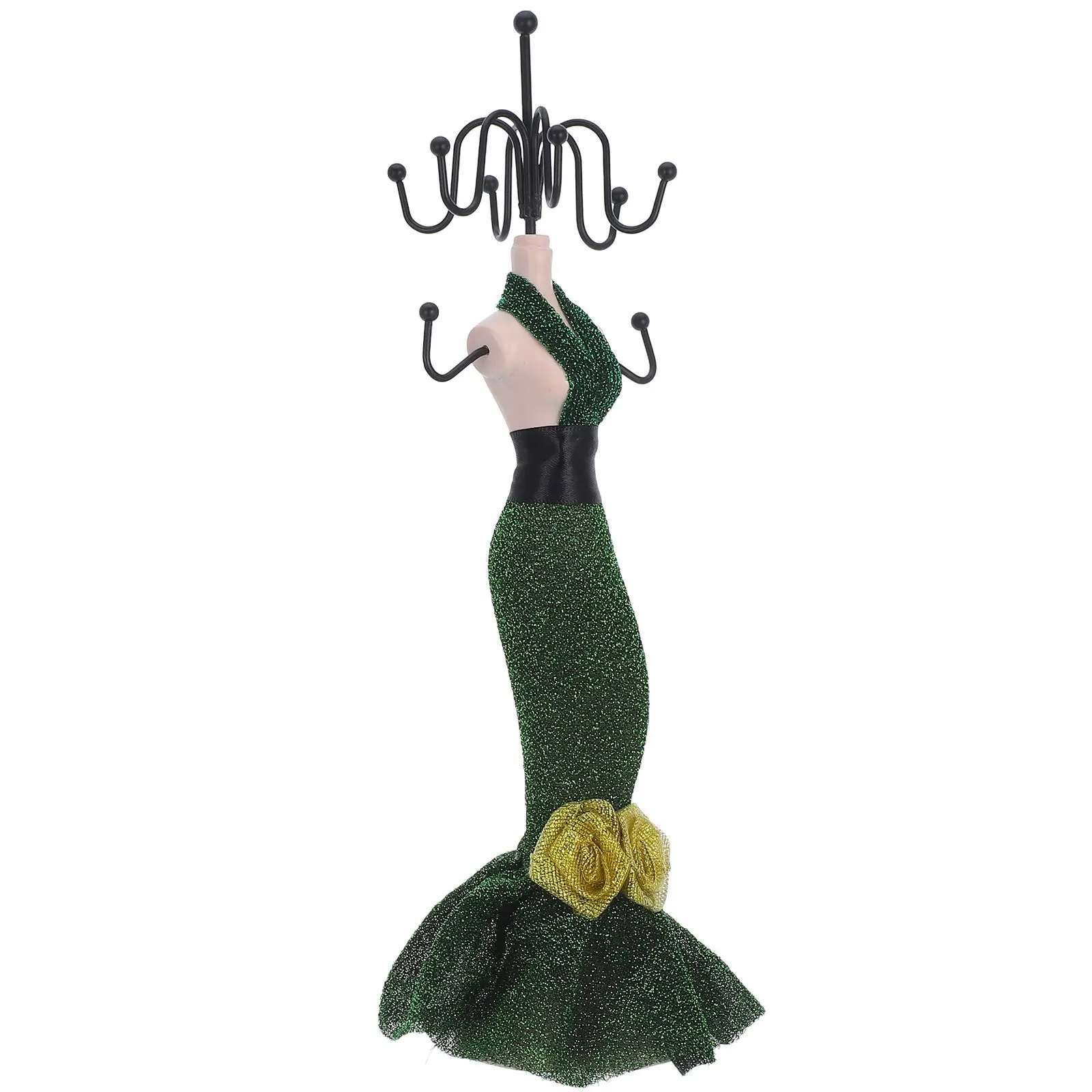 

Princess Jewelry Stand Necklace Display Mannequin Earring Ring Holder Girls Iron Model Multifunctional Storage Rack