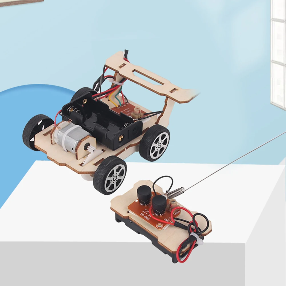 DIY RC Car Physics Experiment Learning Practical Skills Education Toy for Kids