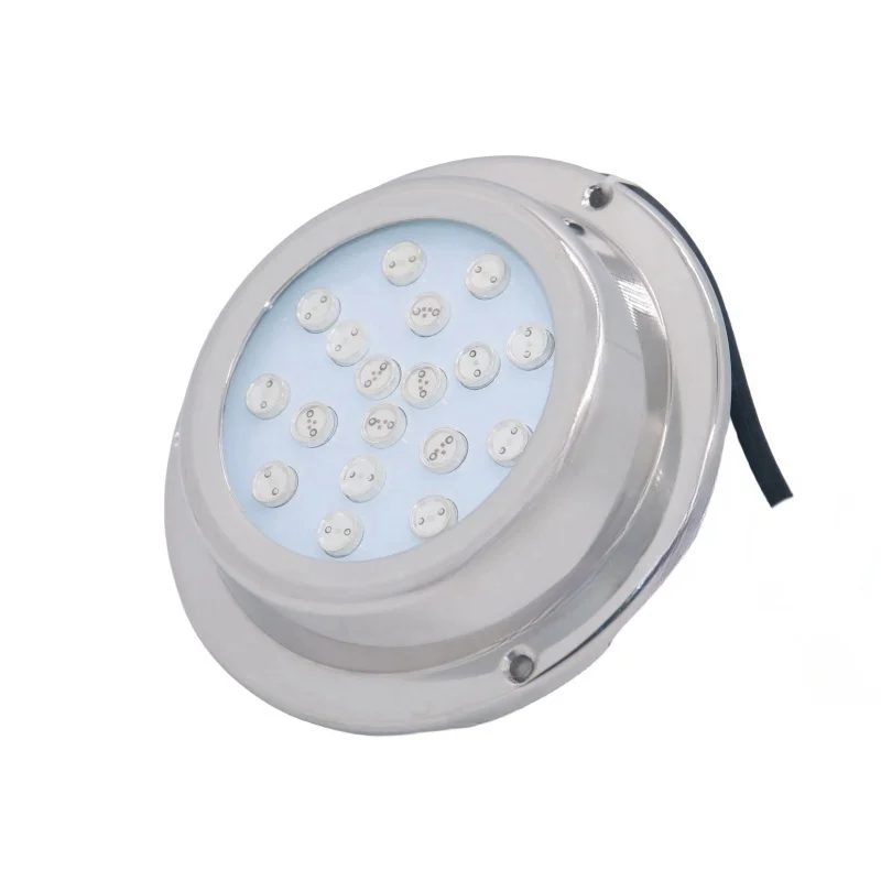 54 واط أبيض أزرق متعدد الألوان بلوتوث لاسلكي للتحكم عن بعد IP68 غاطسة يخت Transom Led أضواء القارب تحت الماء #2