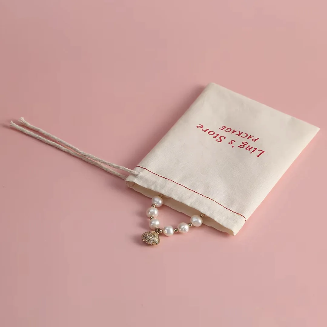 100Pcs Burlap Jewelry Muslin Canvas Bag Wedding Organic Gift Packaging Bag Drawstring Natural Cotton Jewelry Ring Earring Pouch