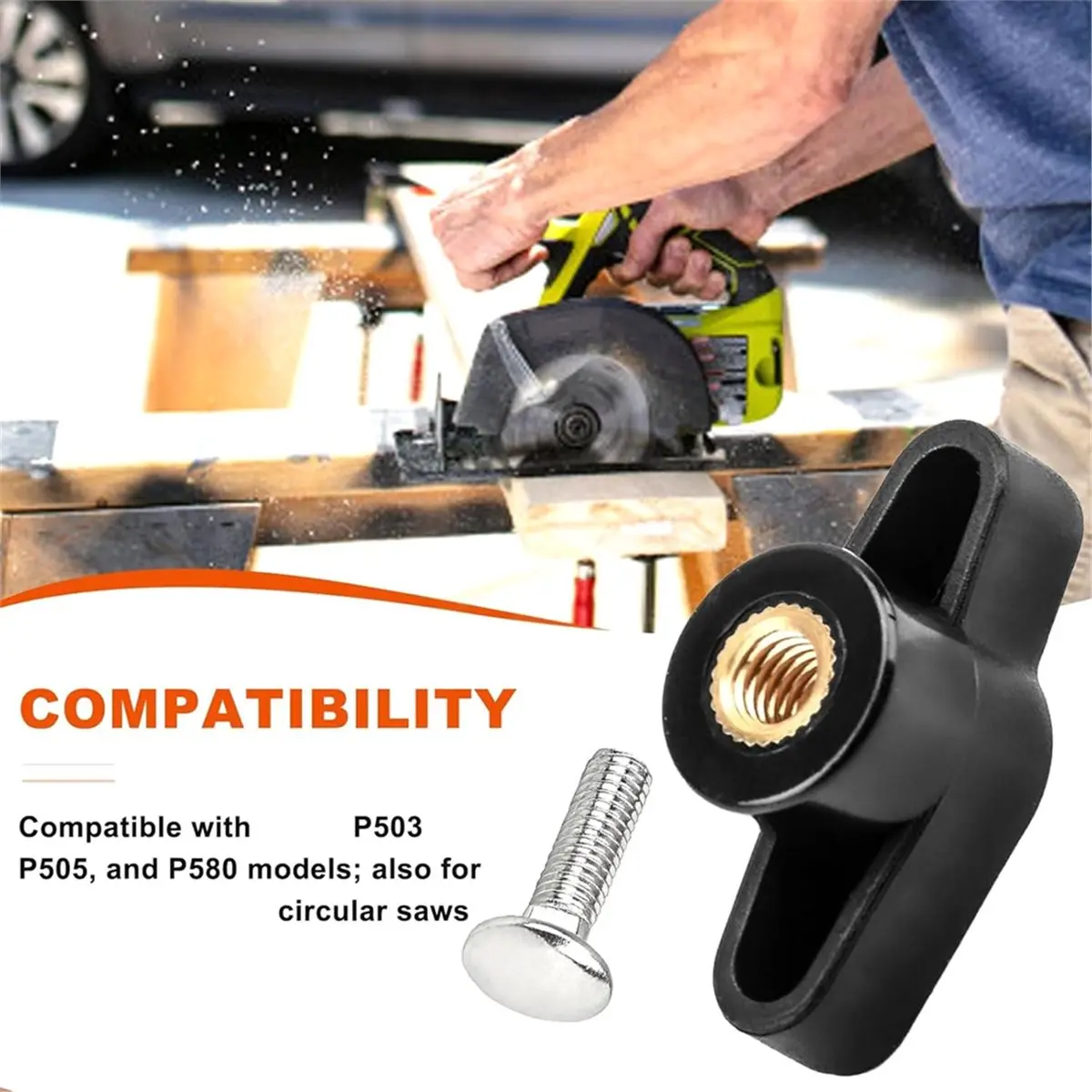 PHONE&GEAR 301124004 Depth Adjustment Knob and HM-661067002 Depth Adjusting M6 X 22 Compatible with for P505 P503 P580