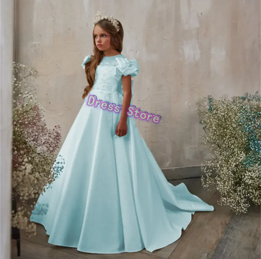 satin-flower-girl-dress-white-applique-lace-for-wedding-neck-todder-puffy-princess-evening-party-first-communion-ball-gown
