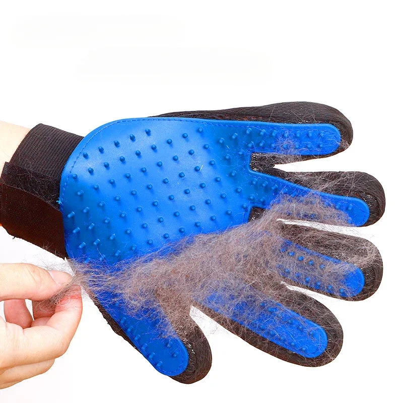 1pc Pet Hair Remover Gloves Cats Comb Dog Massage Bathing Cleaning Grooming Supplies Rubber Hair Sticking Removal Brush