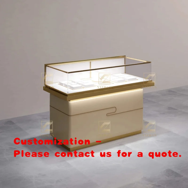custom.Ladies' Accessories Display Cabinet Acrylic Retail Furniture Wooden Jewelry Showcase Shopping Mall