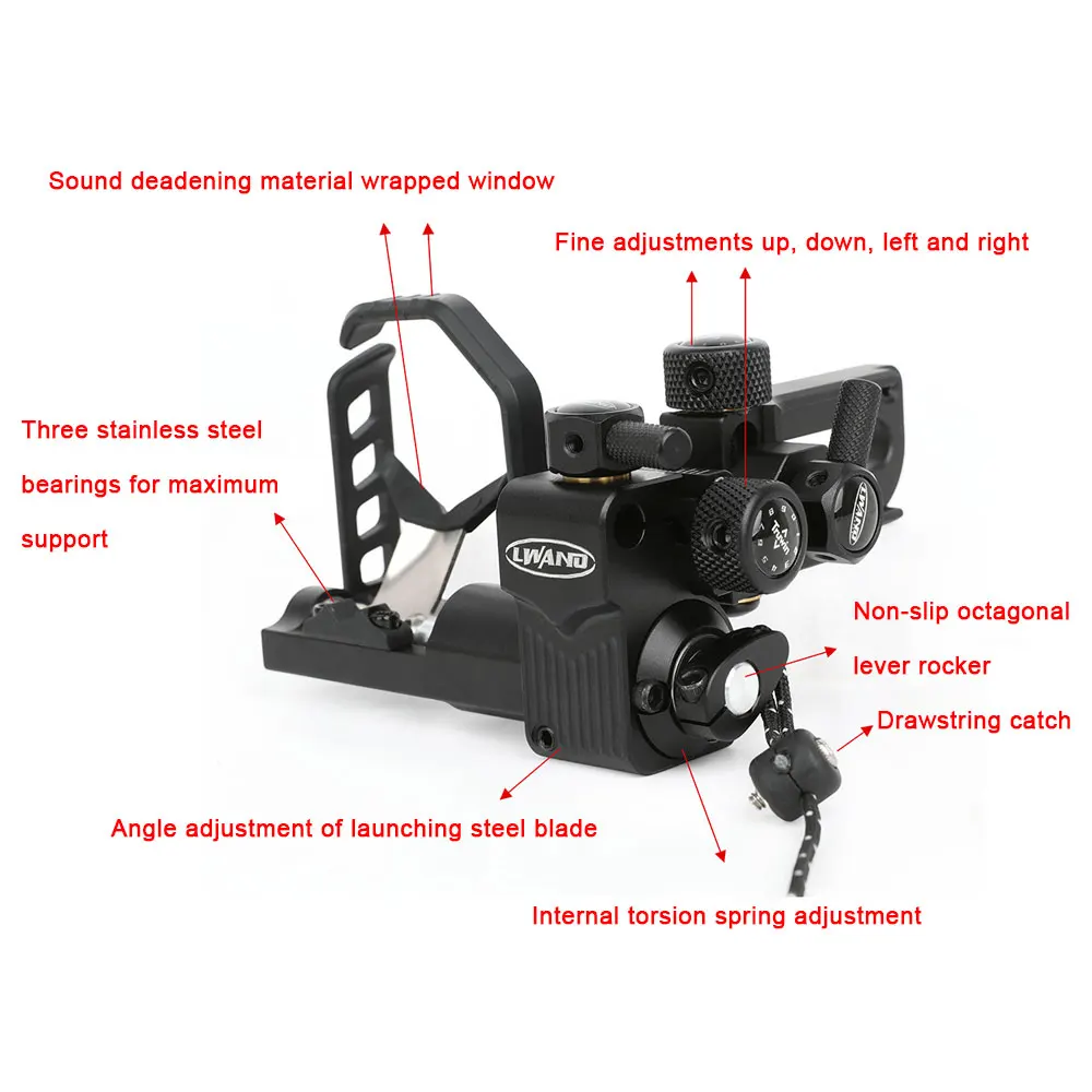 Compound Bow Arrow Rest Aluminum Alloy 6061-T6 Arrow Rest  for Right Hand Bow Competition Archery Hunting Shooting Target Aim