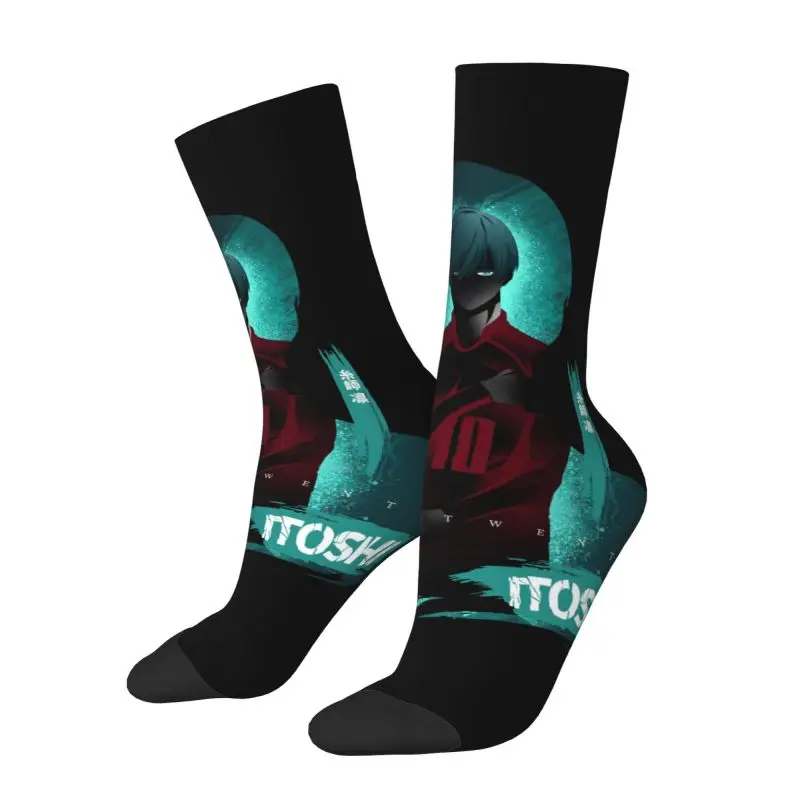 مخصص مضحك B-Blues L-Locks الجوارب الرجال النساء الدافئة 3D طباعة كرة القدم الجوارب الرياضية