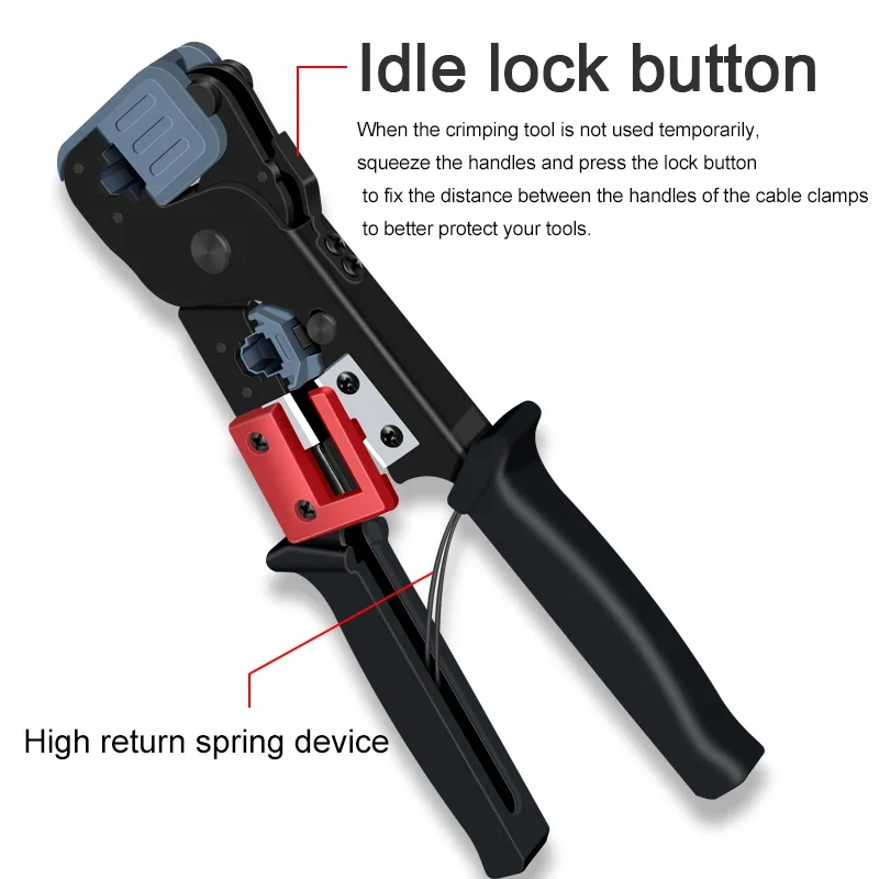 CNCOB outils de sertissage réseau pour fiches Cat6 connecteurs câbles RJ45/RJ11 outils de sertissage ligne téléphonique professionnelle outils réseau 8P8C