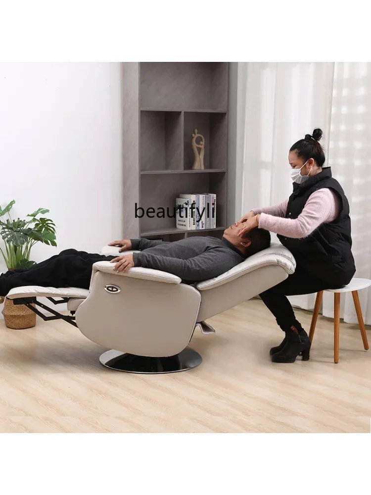 Electric Eyelash Tattoo Beauty Chair Reclining Breathable Faux Leather Lunch Break Office Computer Chair Mask Care Chair