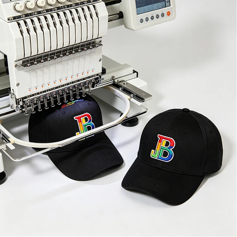 Smart Computerized Embroidery Machine Automatic Touchscreen Control for Logo Cap Shirt Custom Design Embroidery Work