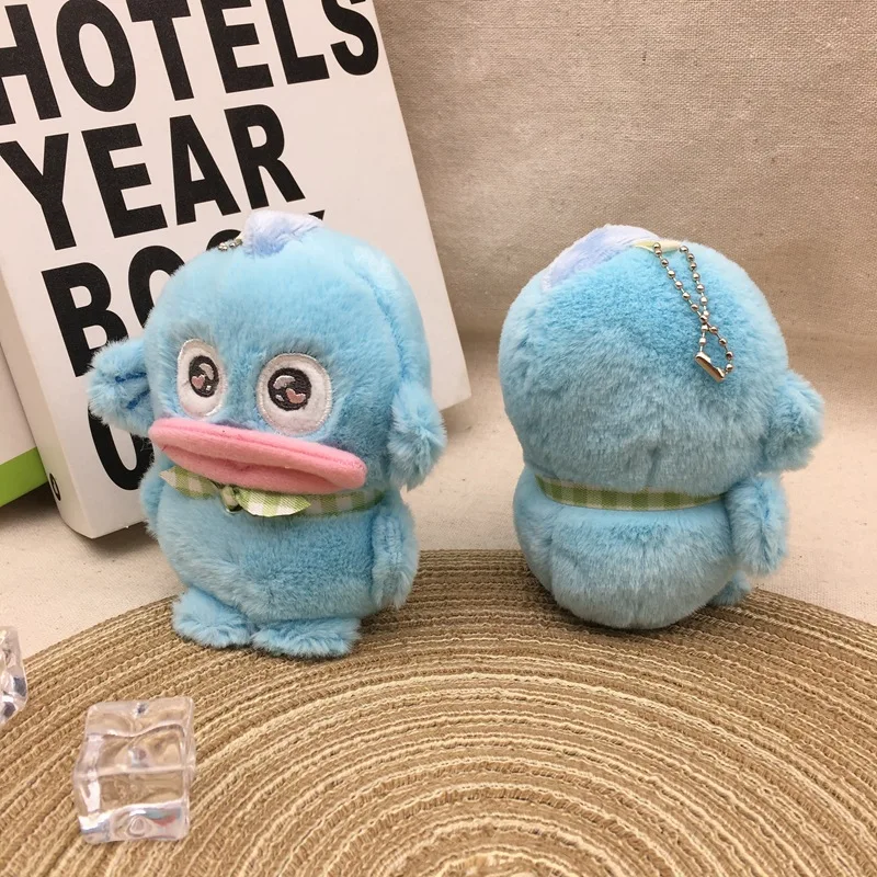 12cm High-quality Plush Doll Pendant Ugly Fish Hanton Mermaid Hanton Plush Doll Cartoon Toy Doll Cute Keychain Bag Hanging Gift