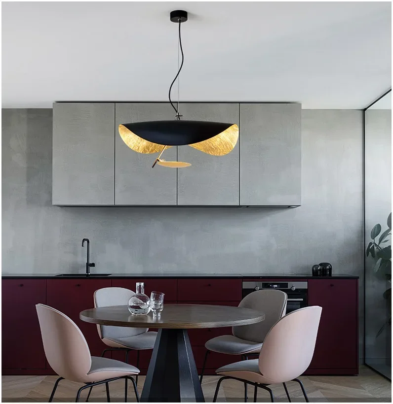 Modern LED Flying Saucer Ceiling Chandelier For Living Room Atmospheric Pendant Light Restaurant Bar Hanging Lamp Lustre Fixture