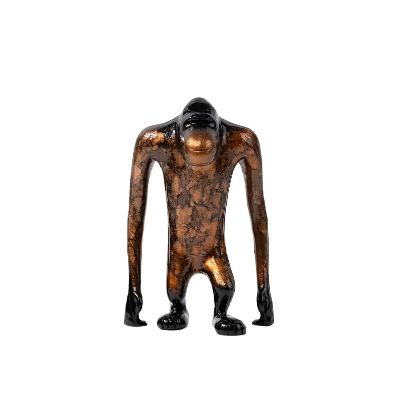 Modern creative long arm gorilla resin ornaments,living room coffee table desktop art decorations,Office decorations home decor