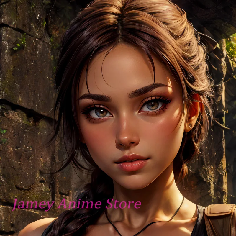 Dakimakura Pillow Cover Lara Croft Futa Anime Double-Sided Print Gift Life-Size Body Pillowcase