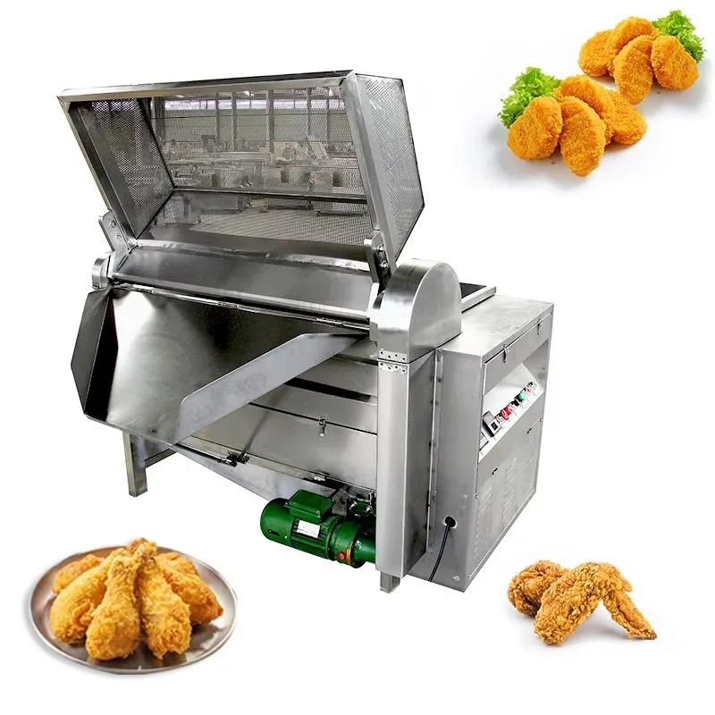【Best-selling】Automatic Continuous Auto Conveyor Sweet Potato Chip Donut Oil Fry Filter Vacuum Deep Fryer Machine