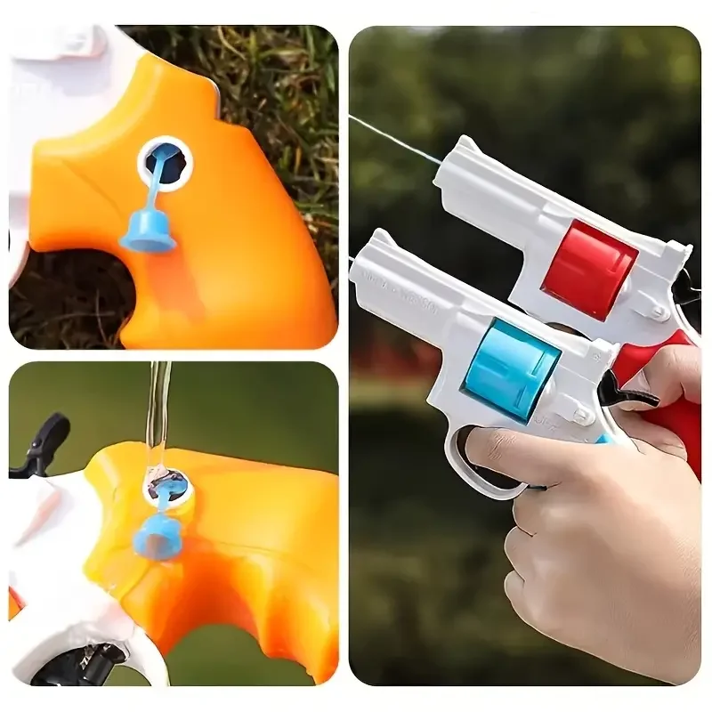 MINI Desert Eagle Water Gun Manual Small ZP5 Revolver Pistol Outdoor Beach Toy Mechanical Continuous Fire Water Gun for Kids