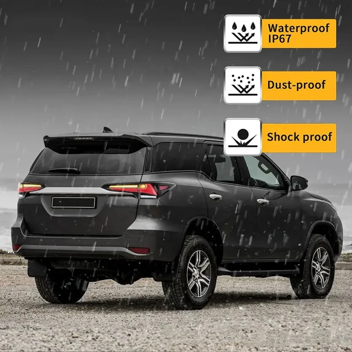 

Автомобильные фары, светодиодные задние фонари в сборе для Toyota Fortuner 2017-2021, автомобильные аксессуары, полностью светодиодные задние задние фонари
