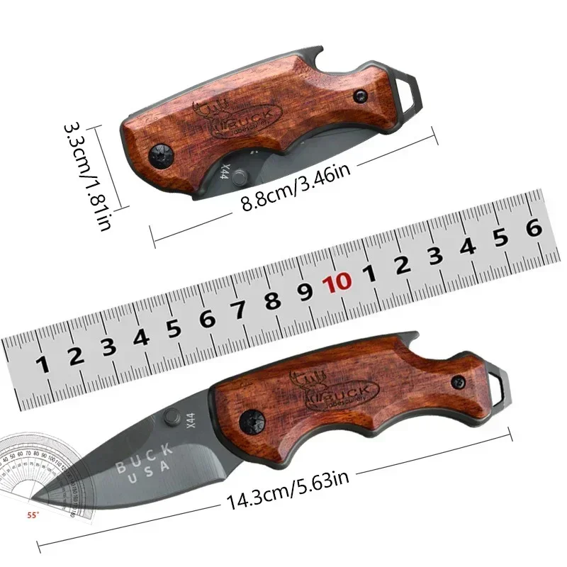 EDC Portable Pocket Knife Self Defense Multi Function Folding Knife Sharp Fruit Knife Outdoor Survival Tactical Bushcraft Knife