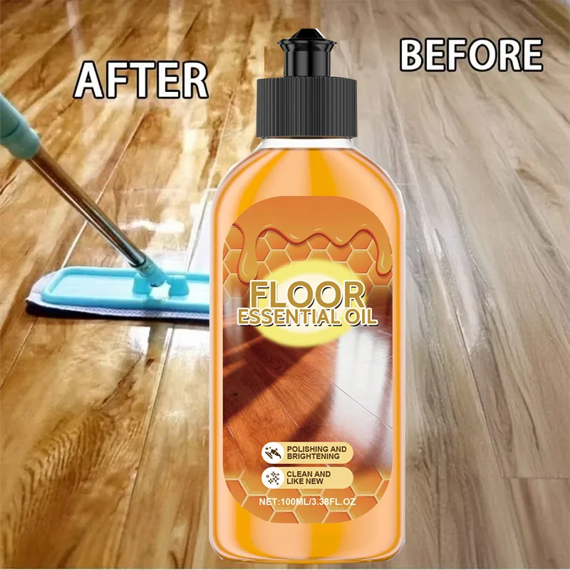 All-in-One Beeswax Wood Care - Floor & Furniture Polish, Brightening & Cleaning Oil