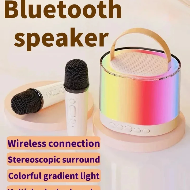 K52 Mini K Song Audio All in One High Sound Quality Dual Mic Joint Singing Ultra Long Battery Life Portable Bluetooth Speaker