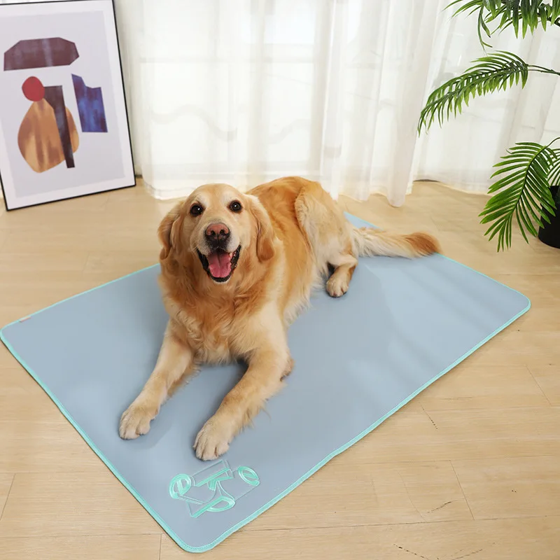 Summer Dog Cooling Mat Pet Large Size Ice Silk Dog Cool Bed Pet Cat Breathable Blanket Cushion Indoor Sofa Floor Mat Dog Product