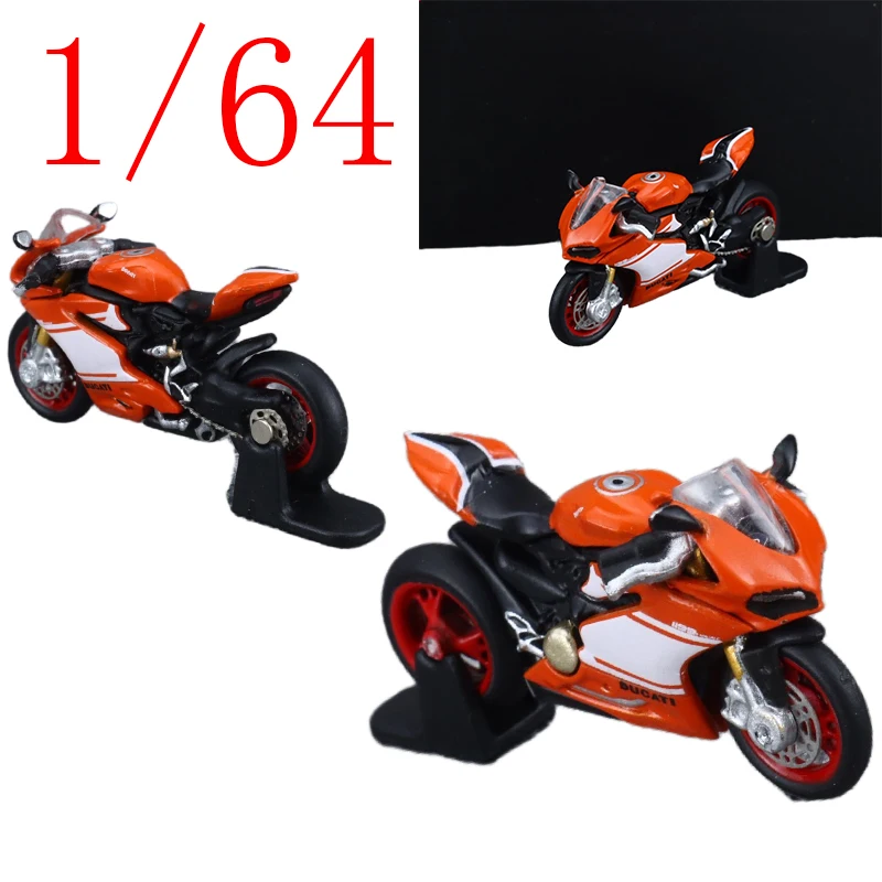 

MB литая под давлением модель автомобиля из сплава Ducati в масштабе 1/64 Ducati 1299S, мотоцикл для игры в подарок, оригинальная коробка игрушечных машинок