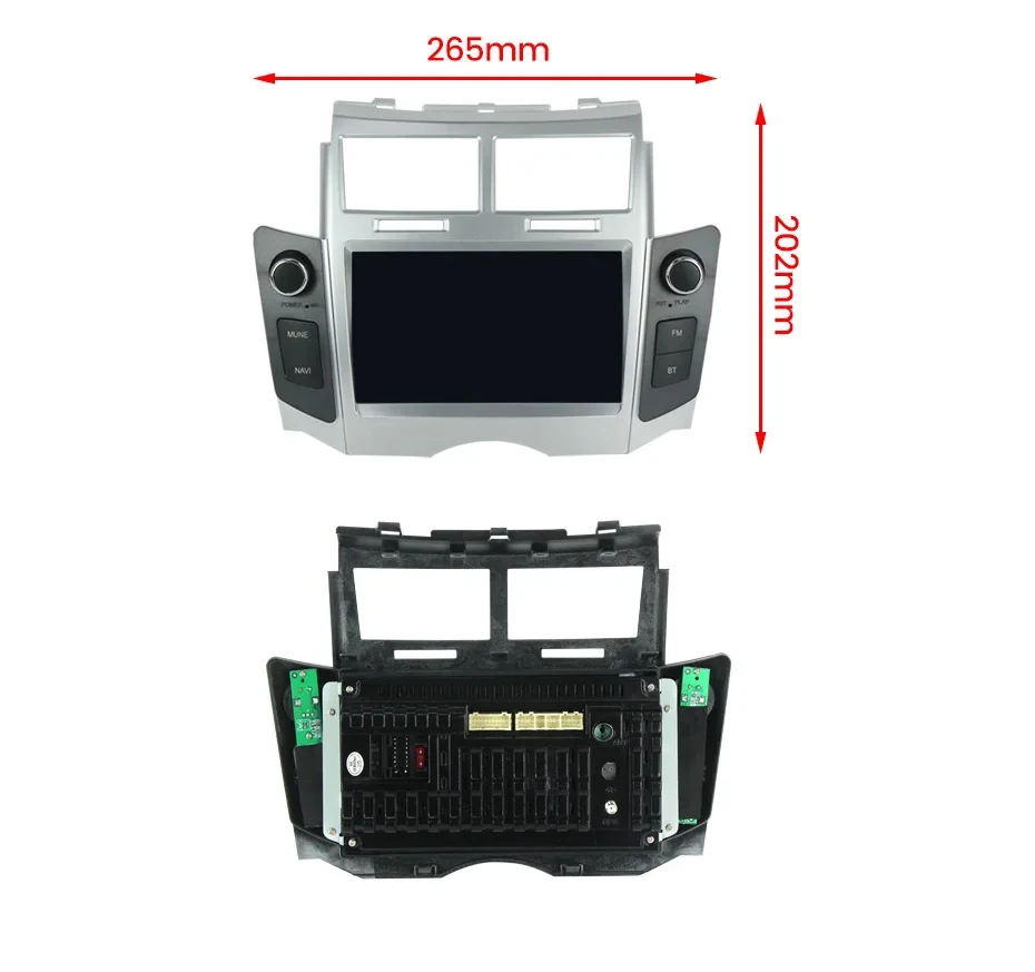 Wireless Carplay For TOYOTA YARIS 2005 - 2011 7 Inch 8+256 Car Android Auto Radio Multimedia Player GPS Navigation QLED Screen