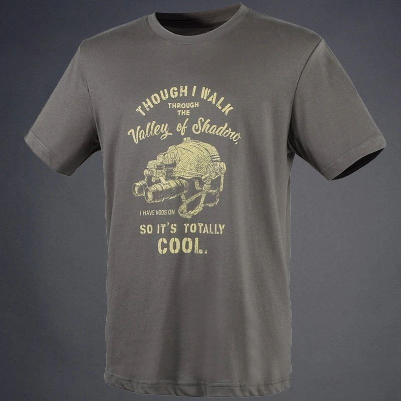 Summer New Night Vision Helmet Team Short-sleeved Outdoor Cotton Tactical Short-sleeved T-shirt Men's Army Fan T-shirt